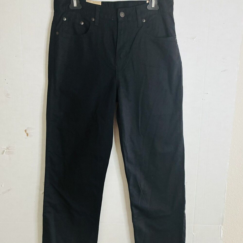 Levi’s Women Jeans Low Pro Mid Rise Relaxed Straight Leg faded Black Sz 28 NWT